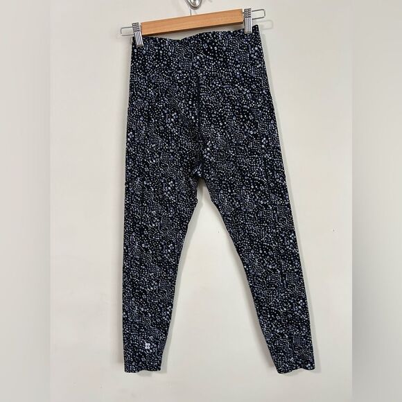 Sweaty Betty Power High Waist ⅞ Workout Leggings in Blue Celestial Dot Print - Picture 9 of 13